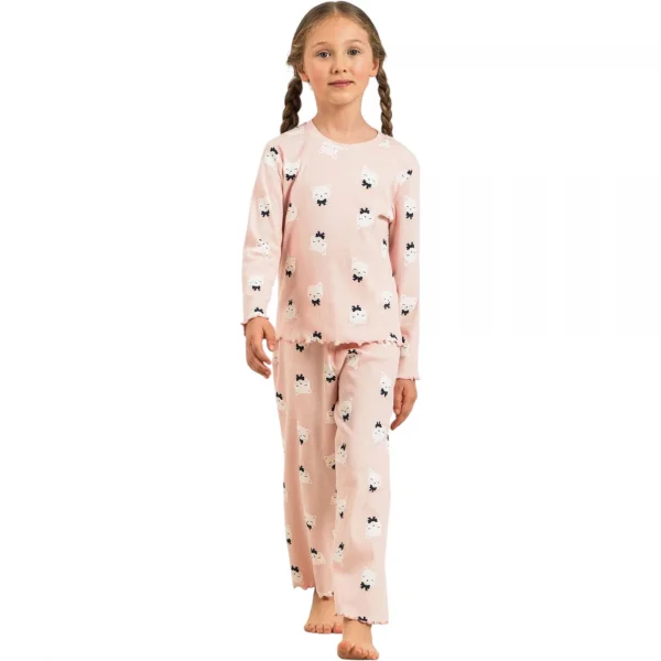 Rolypoly RP3901C Kız Çocuk Uzun Kol Pijama Takım