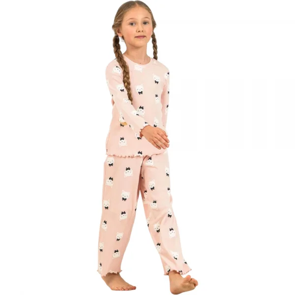 Rolypoly RP3901C Kız Çocuk Uzun Kol Pijama Takım