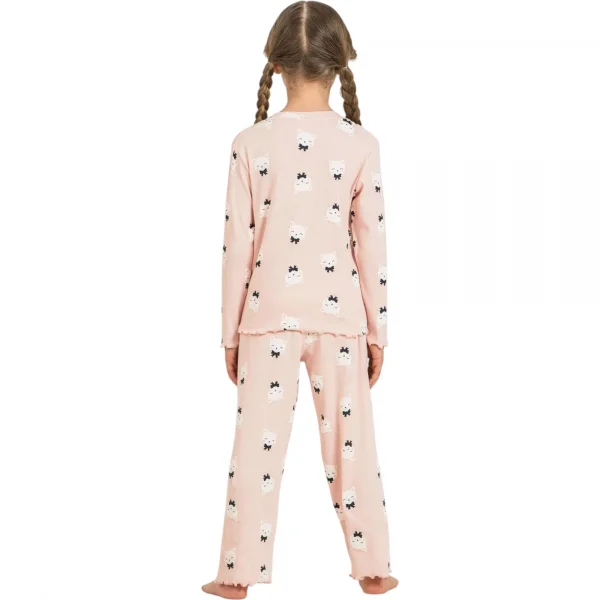 Rolypoly RP3901C Kız Çocuk Uzun Kol Pijama Takım