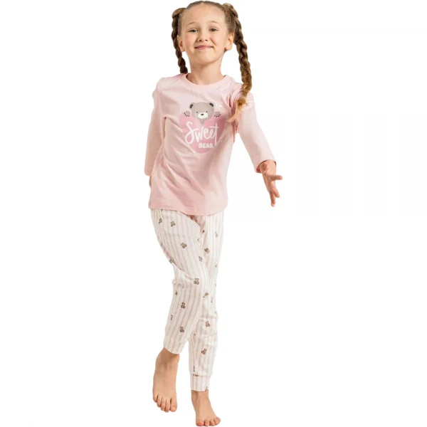 Rolypoly RP3911C Kız Çocuk Uzun Kol Pijama Takım