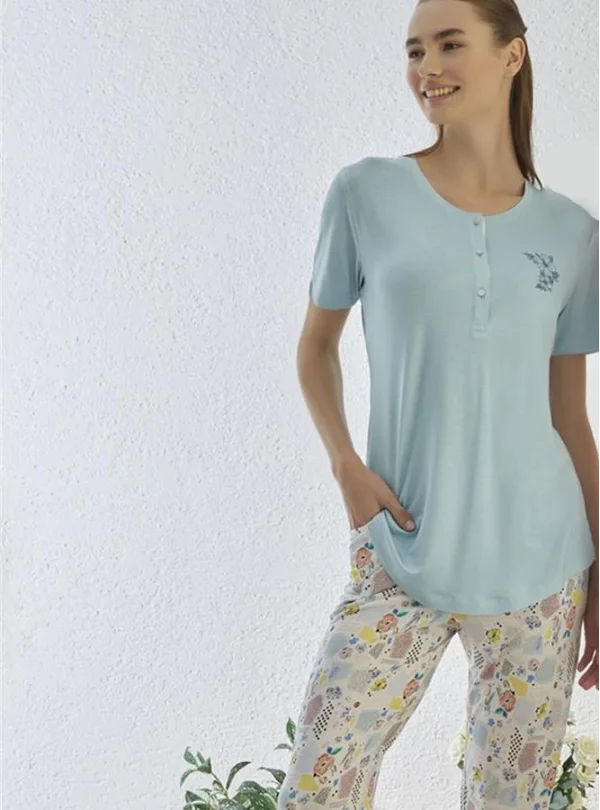 Rozalinda 2712 Kadın Yazlık Pijama Takım