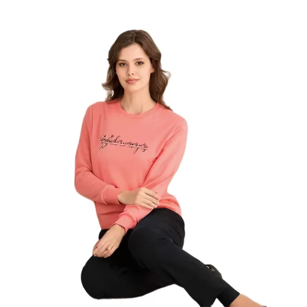Rozalinda 3905 Kadın Kışlık O-Yaka Pijama Takım