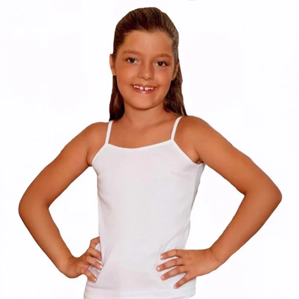 Şahinler BC001 Kız Çocuk Garson Boy İp Askılı Atlet (10-11 Yaş)