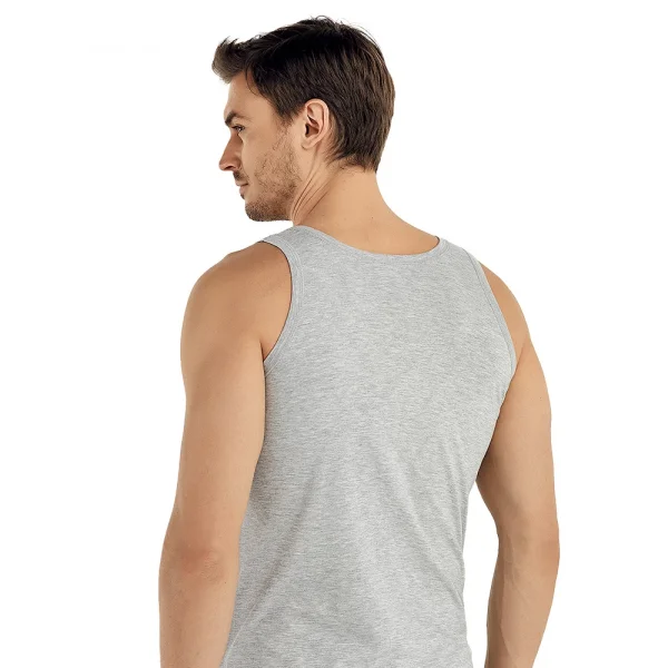 Şahinler E005 6lı Paket Erkek 3Gri-3Siyah Atlet XXXL