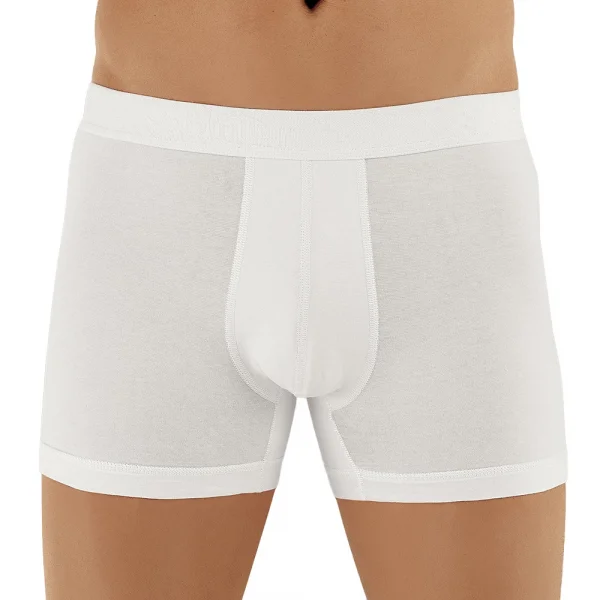 Şahinler E031 Erkek Likralı Boxer Külot 6lı Paket Beyaz XXL