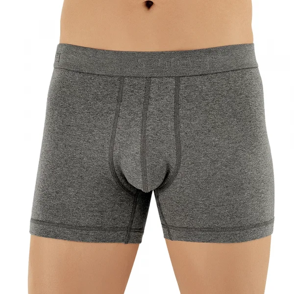 Şahinler E031 Erkek Likralı Boxer Külot 6lı Paket Koyu Gri XXL