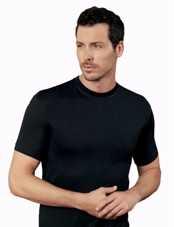 Şahinler ME004 Erkek Renkli O-Yaka Kısa Kol Atlet