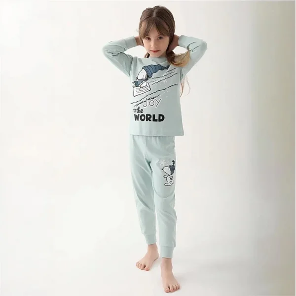Snoopy L1613C Kız Çocuk Kışlık Pijama Takım