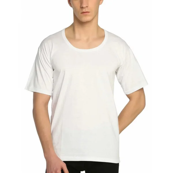 Tutku 103 Penye Erkek Bisiklet Yaka Fanila Beyaz XXXL 6lı Paket