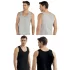 Şahinler E005 6lı Paket Erkek 3Gri-3Siyah Atlet XXXL