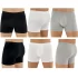 Şahinler E031 Erkek Likralı Boxer Külot 2Beyaz-2Siyah-2Gri S