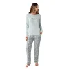 Arnetta AR3405-S Kadın İkili Kışlık Pijama Takım