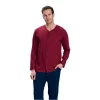 Over Sleep 2159 Erkek Büyük Beden Kışlık Yuvarlak Yaka Pijama Takım