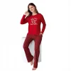Arnetta AR3514S Anne Kız New Year Kışlık İkili Pijama Takım (Anne)