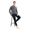 Over Sleep 2219 Erkek Kışlık Interlok Pijama Takım