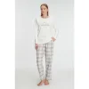 Anıl Uzun Kol Pamuklu Kışlık Pijama Takımı