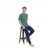 Over Sleep 2395 Erkek Likralı Eşli Yazlık Takım (M-L-XL-2XL)