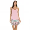 Over Sleep 3383 Kadın Yazlık Viskon Şort Pijama Takım (S-M-L-XL)