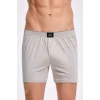 İlke 011 Erkek Düz Renkli %100 Pamuk Boxer