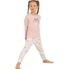 Rolypoly RP3911C Kız Çocuk Uzun Kol Pijama Takım