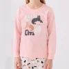 Arnetta AR3057C Kız Çocuk Kışlık Pijama Takımı