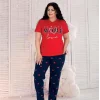 Berland 3338 Kadın Yazlık Modal Büyük Beden Pijama Takım
