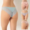 Confeo 804-001 Kadın Dantelli 4lü Bikini Külot