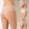 Confeo 804-004 Kadın Dantelli 4lü Bikini Külot