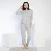 Confeo 840.640 Kadın Kışlık Uzun Kol Nakışlı Fitilli Pijama Takım