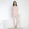 Confeo 840.640 Kadın Kışlık Uzun Kol Nakışlı Fitilli Pijama Takım