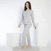 Confeo 840.641 Kadın Kışlık Fitilli Uzun Kol Pijama Takım