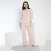 Confeo 840.641 Kadın Kışlık Fitilli Uzun Kol Pijama Takım