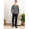 Elitepoint 1251 Erkek V-Yaka Kışlık Pijama Takım
