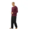 Elitepoint 1555 Erkek Yazlık Büyük Beden Uzun Kol Uzun Alt Pijama Takımı