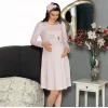 FLZ 23145 Kadın Kışlık Uzun Kol Lohusa Gecelik