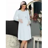 FLZ 23145 Kadın Kışlık Uzun Kol Lohusa Gecelik