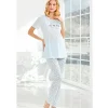 FLZ 24010 Kadın Yazlık Lohusa Pijama Takım