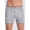İlke 011 Düz Renkli Penye Boxer