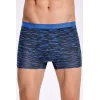 İlke 1601 Erkek Likralı Desenli Boxer