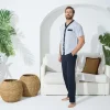Kly 9510 Erkek Yazlık V-Yaka Pijama Takım