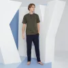 Kly 9604 Erkek Midi Yaka 3lü Pijama  Takım