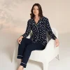 Miss Klein 1204 Kadın Kışlık Boydan Düğmeli Büyük Beden Pijama Takımı