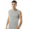 Namaldı 119 Ribana Erkek Kolsuz O-Yaka Body Atlet Gri