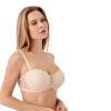 Newbra Lingerie 347057 Kadın Dolgusuz Straplez Basic Desteksiz C Cup Sutyen
