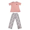 Over Sleep 121K Kadın Yazlık  Kısa Kol Pijama Takım