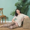 Over Sleep 1824 Kadın Kısa Kol Süprem Yazlık Pijama Takım