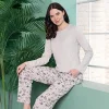Over Sleep 1860 Kadın Uzun Kol Süprem-Modal  Dört Mevsim Pijama Takım