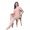 Over Sleep 1872 Kadın Kısa Kol Uzun Alt Yazlık Modal Pijama Takım