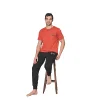 Over Sleep 1983 Erkek Kısa Kol Uzun Alt Yazlık Pijama Takım
