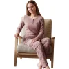 Over Sleep 3402 Kadın Kışlık Süprem Pijama Takımı
